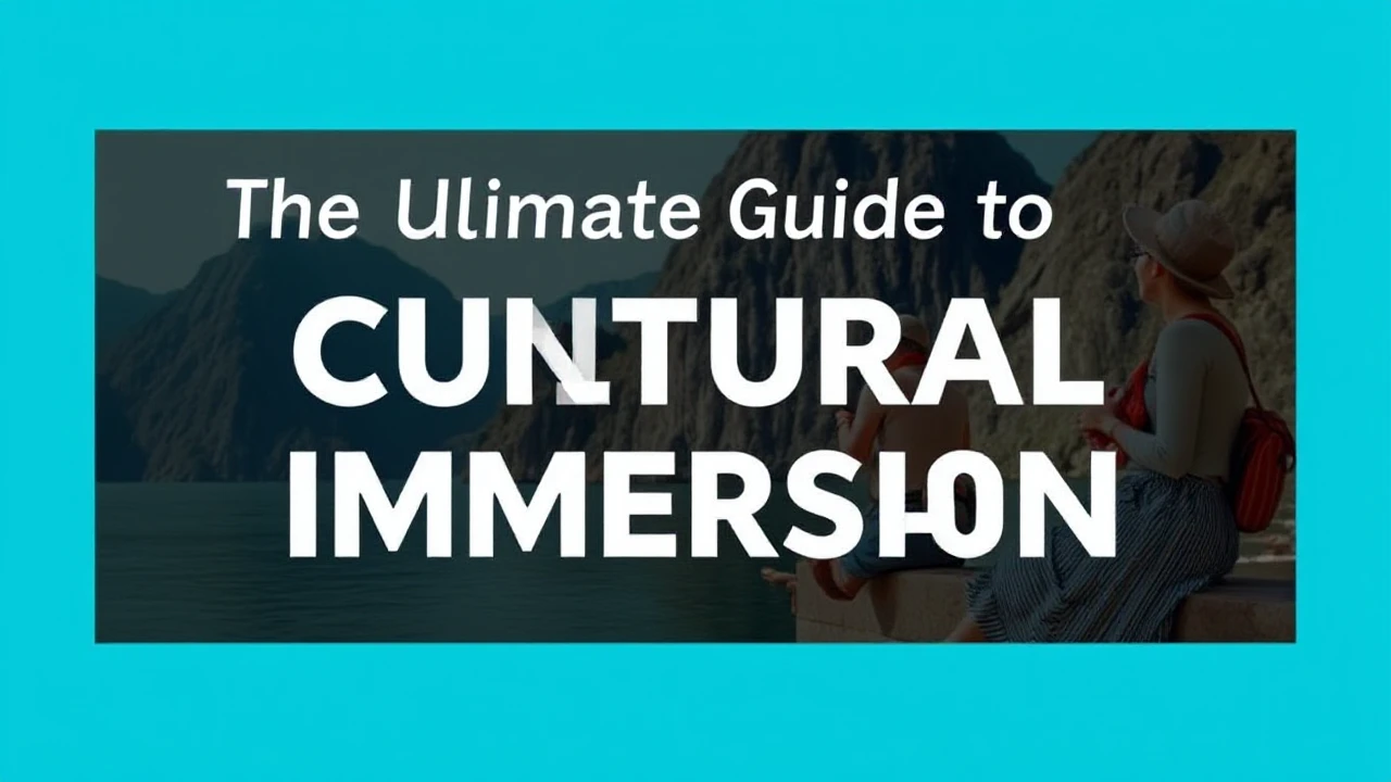The Ultimate Guide to Cultural Immersion: Embracing Local Traditions While Traveling