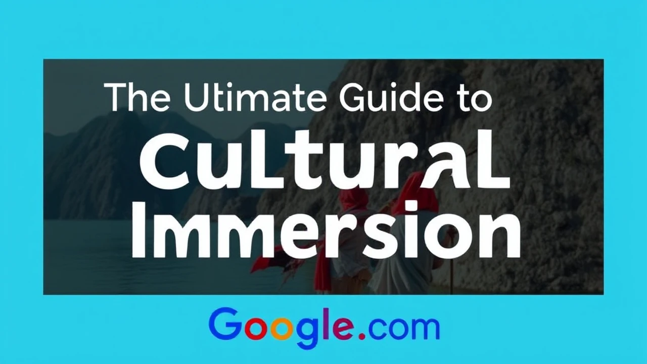 The Ultimate Guide to Cultural Immersion: Embracing Local Traditions While Traveling