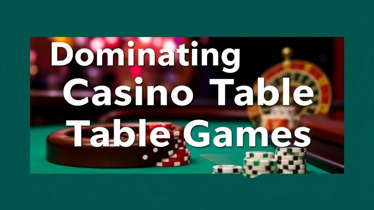 Dominating Casino Table Games: Strategies to Stay Ahead