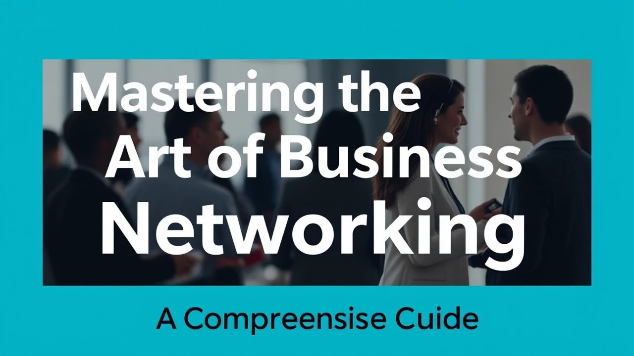Mastering the Art of Business Networking: A Comprehensive Guide