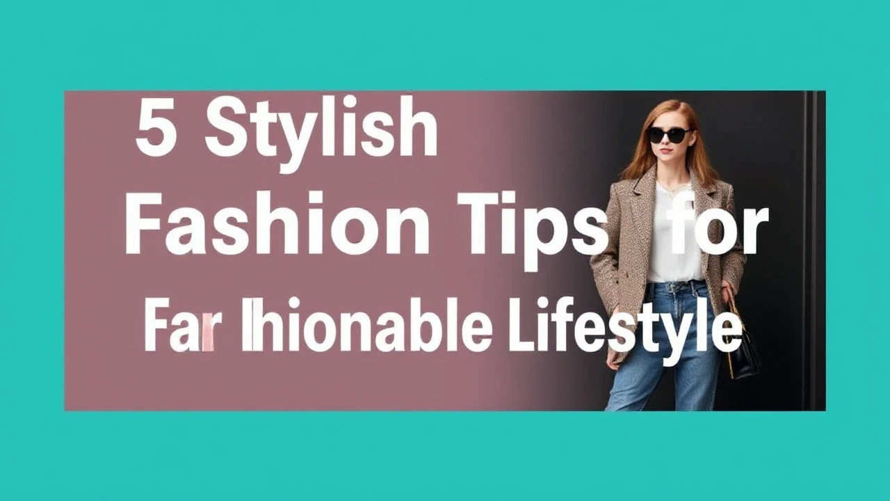 5 Stylish Fashion Tips for a Fashionable Lifestyle