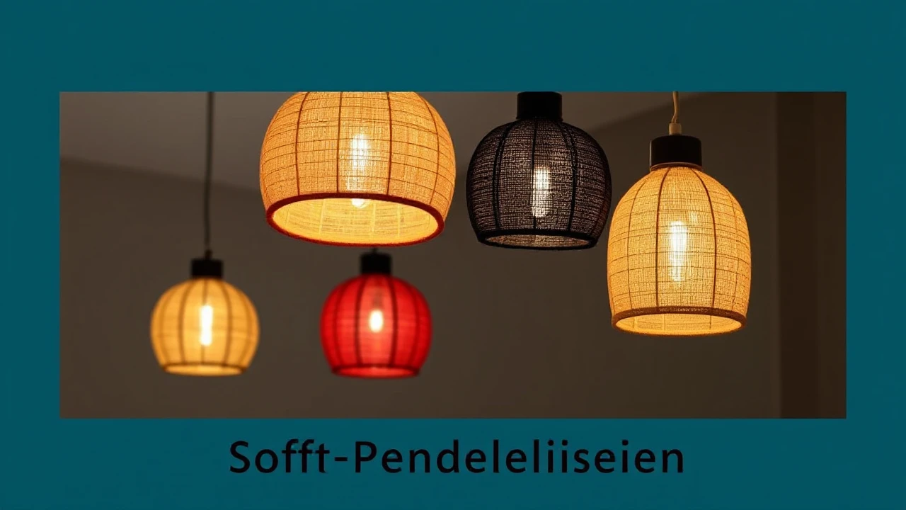 Erkunden Sie die Diversität von Stoff-Pendelleuchten in diversen Designs