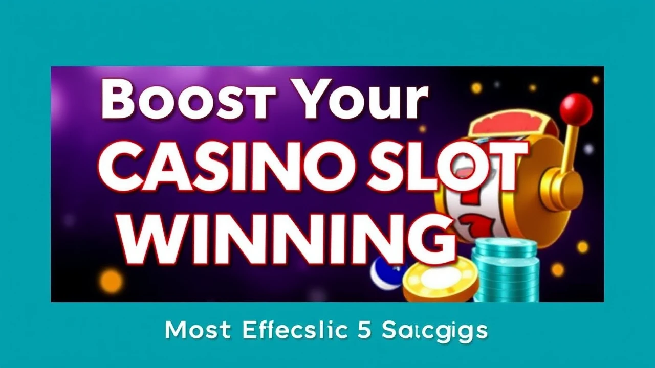 Boost Your Casino Slot Winnings: Most Effective 5 Strategies