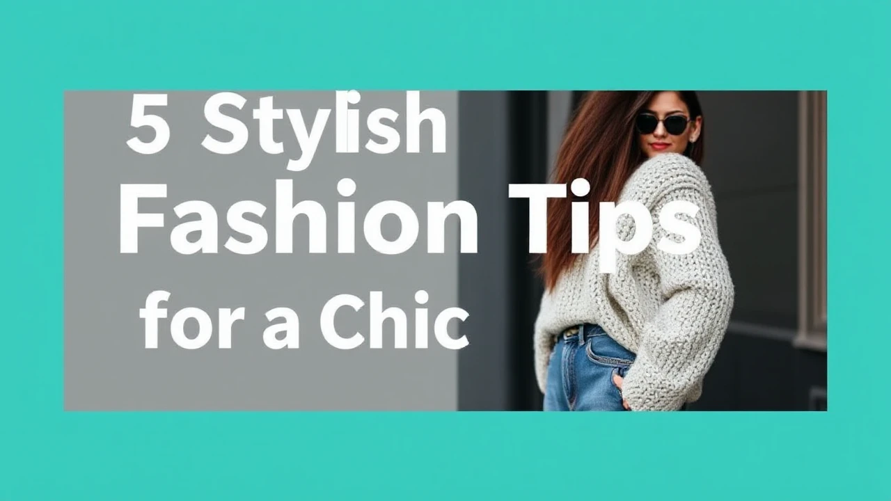 5 Stylish Fashion Tips for a Chic Lifestyle