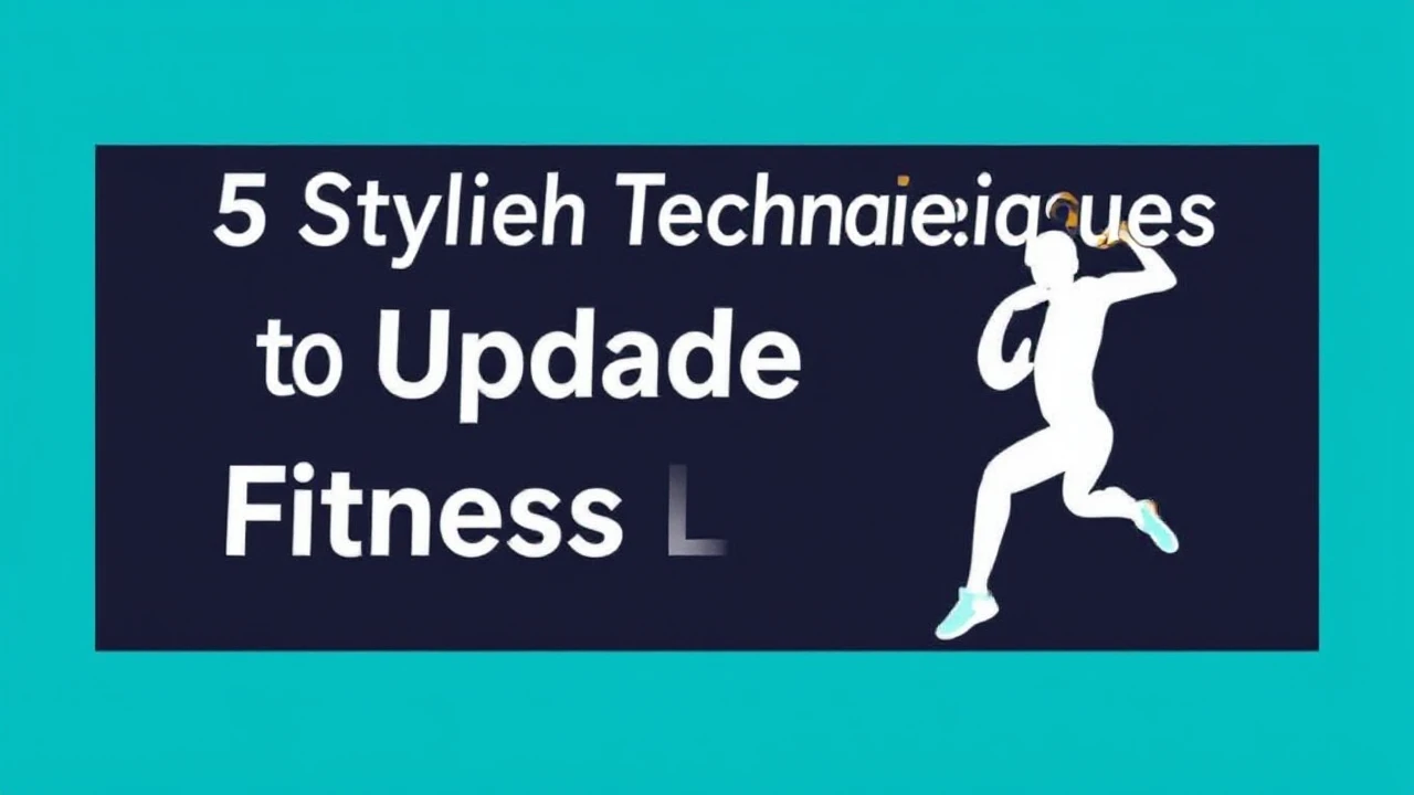 5 Stylish Techniques to Upgrade Your Fitness Lifestyle