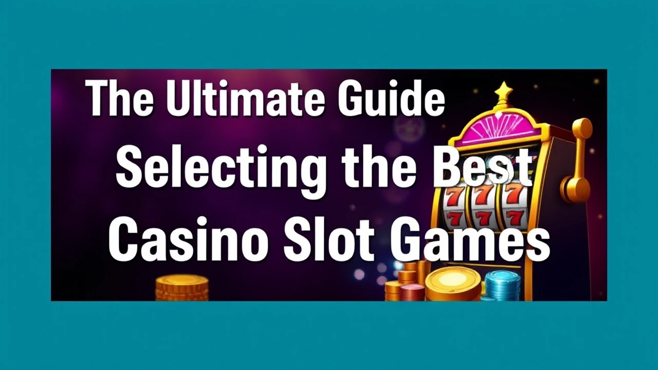 The Ultimate Guide to Selecting the Best Casino Slot Games