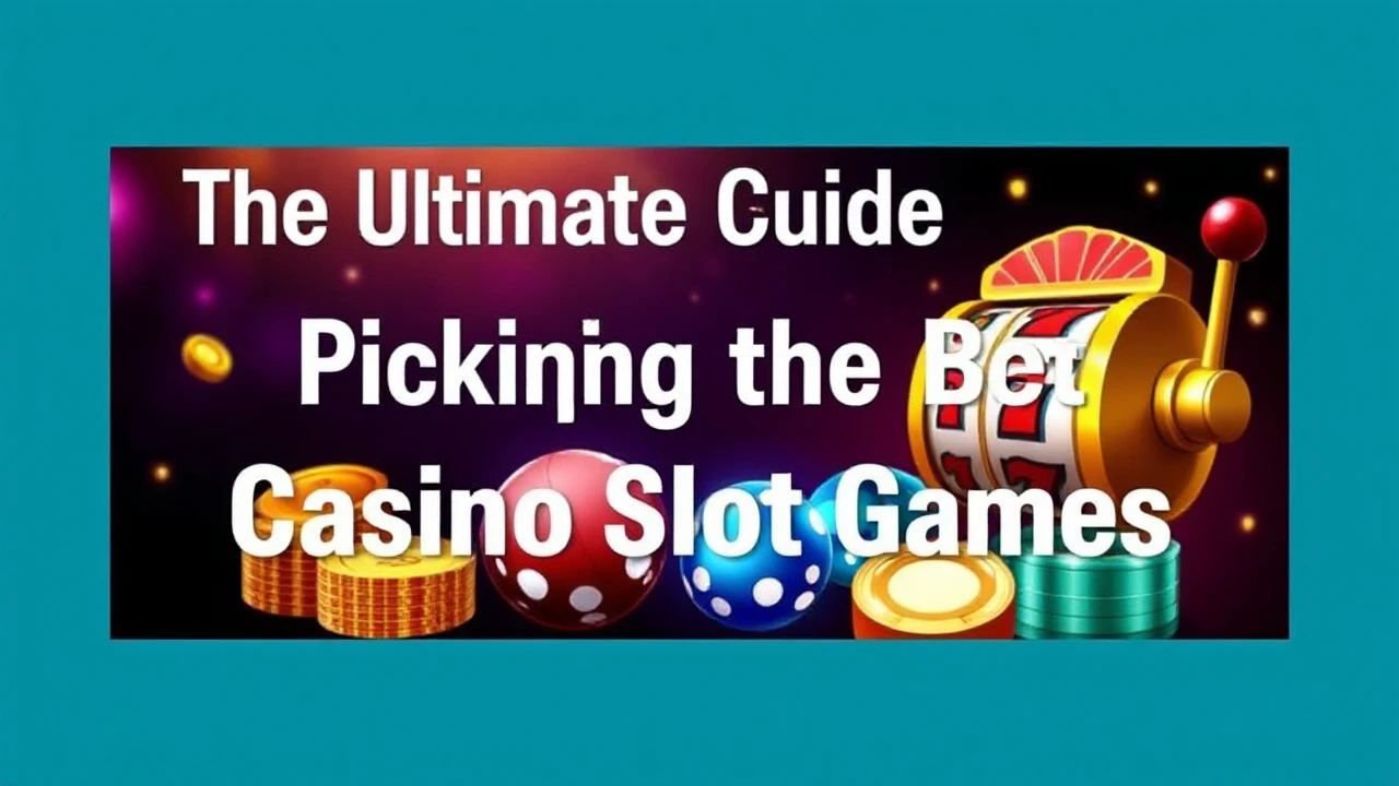 The Ultimate Guide to Picking the Best Casino Slot Games