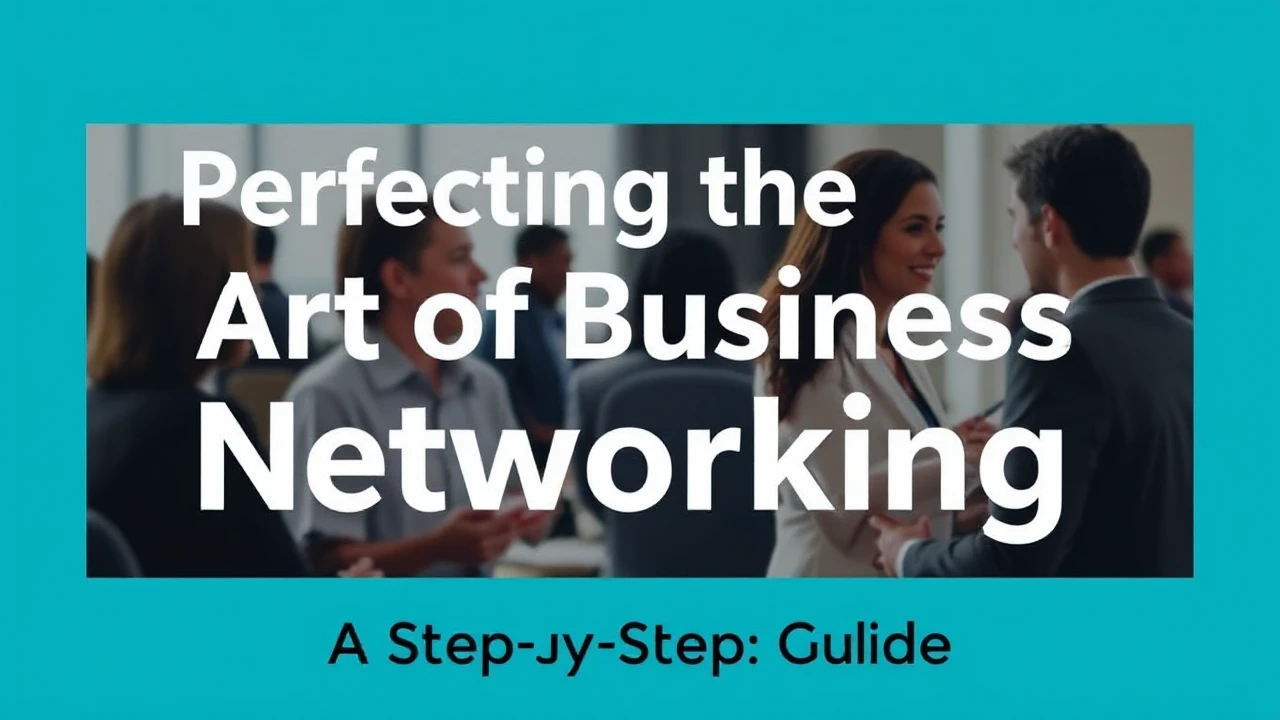 Perfecting the Art of Business Networking: A Step-by-Step Guide