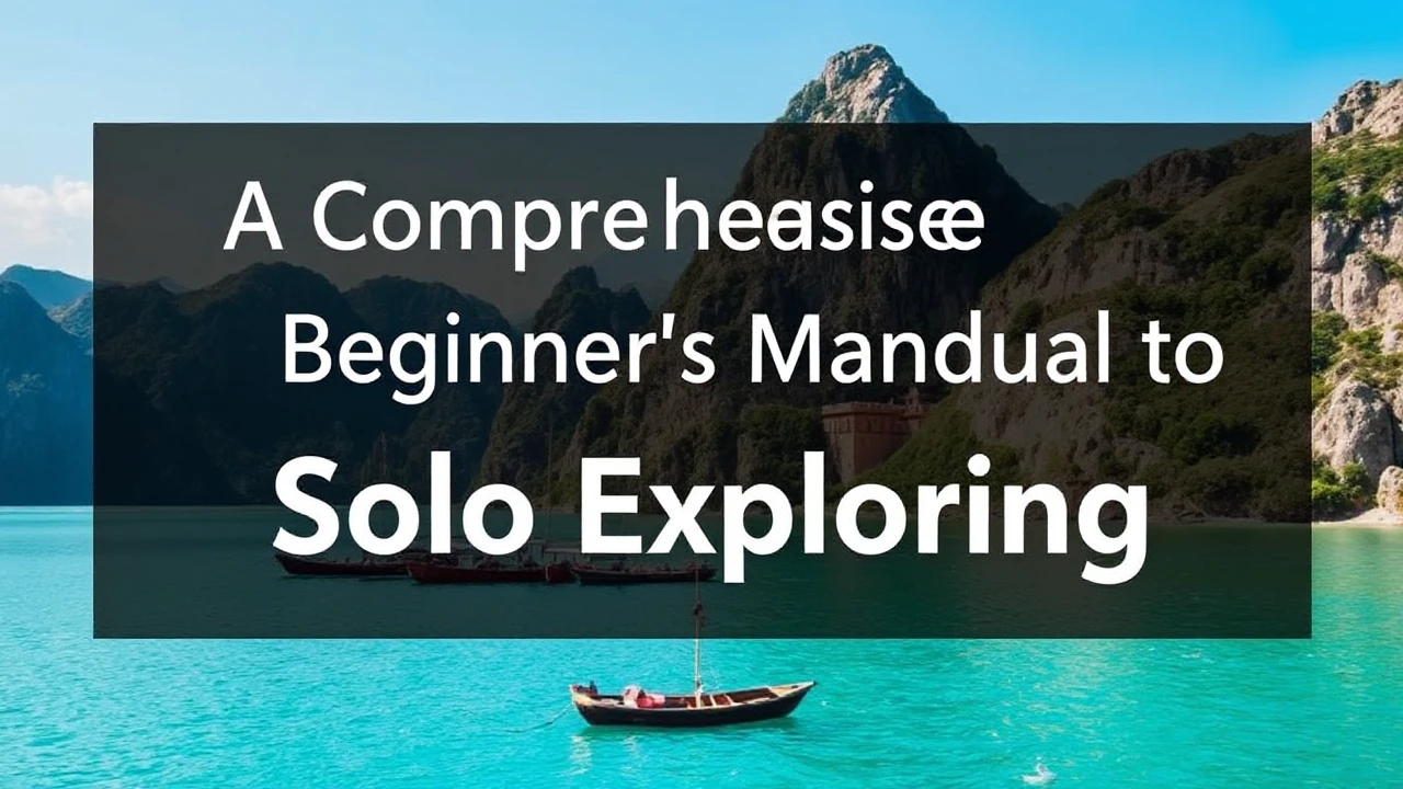 A Comprehensive Beginner's Manual to Solo Exploring