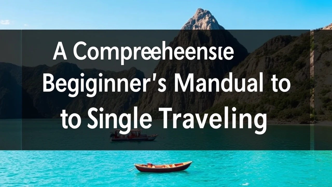 A Comprehensive Beginner's Manual to Single Traveling
