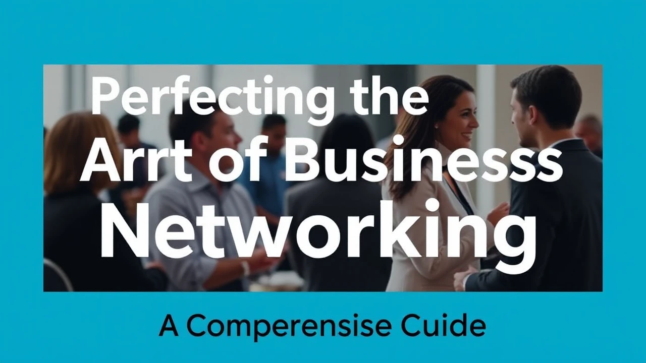 Perfecting the Art of Business Networking: A Comprehensive Guide