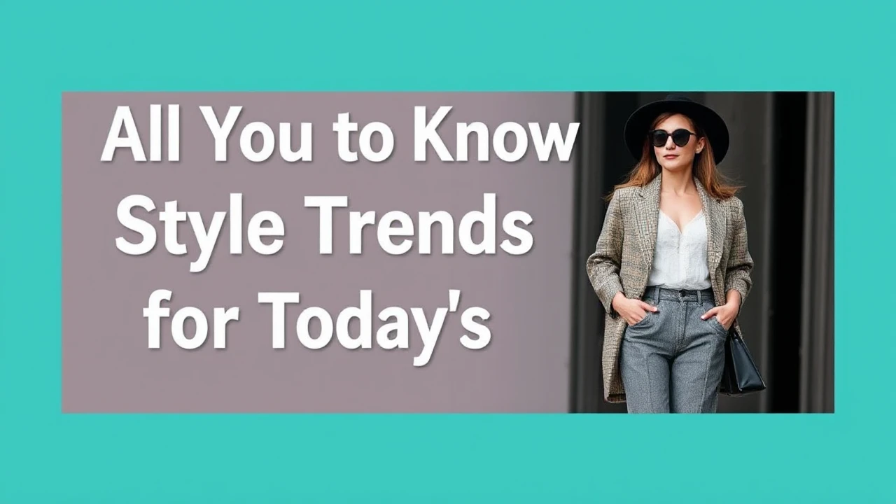 All You Need to Know to Style Trends for Today's Woman
