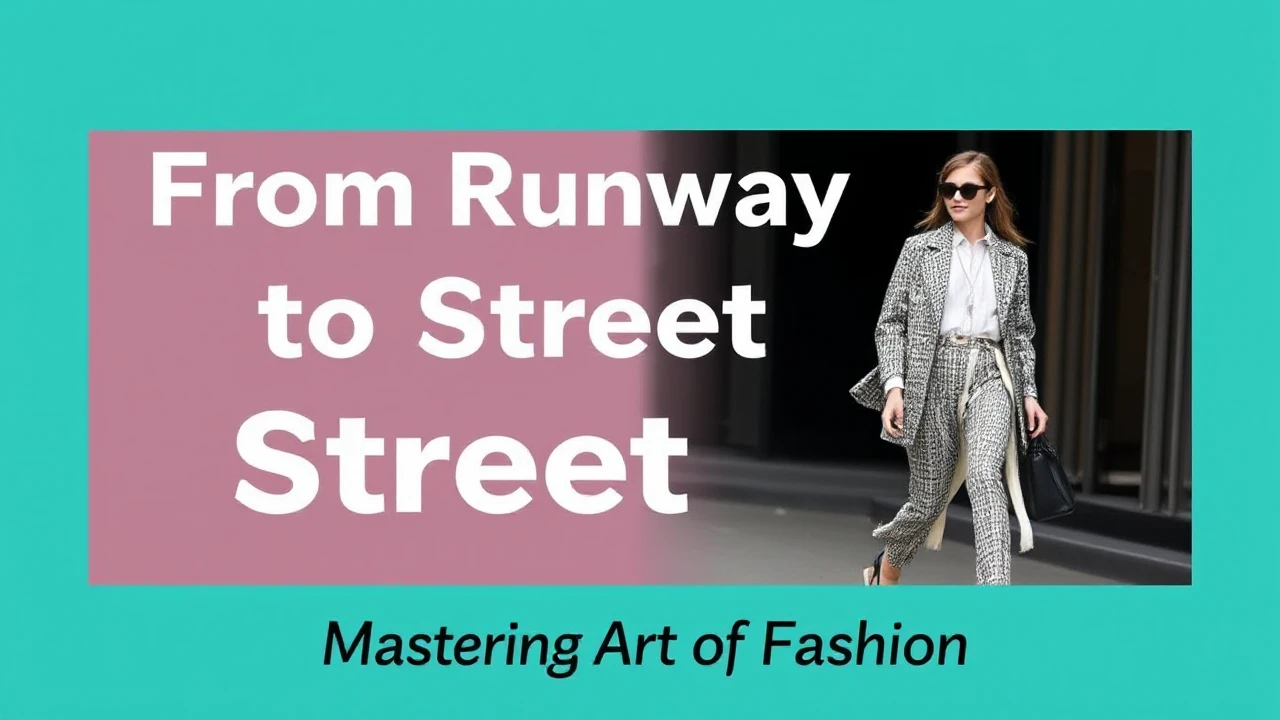 From Runway to Street Style: Mastering the Art of Fashion