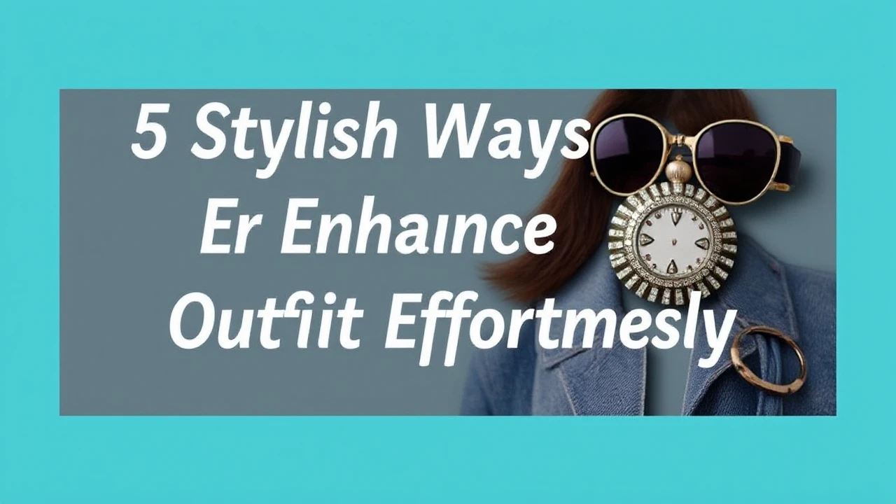 5 Stylish Ways to Enhance Your Outfit Effortlessly