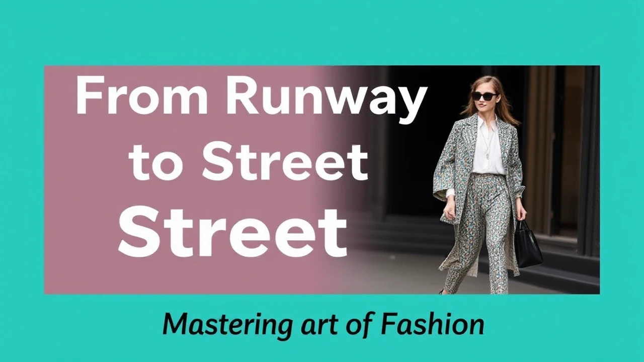 From Runway to Street Style: Mastering the Art of Fashion