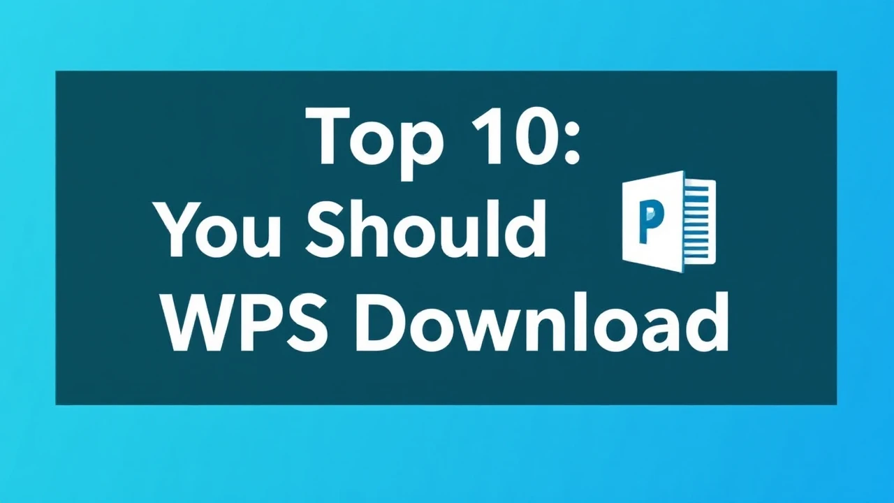Top 10 You Should Use WPS Download