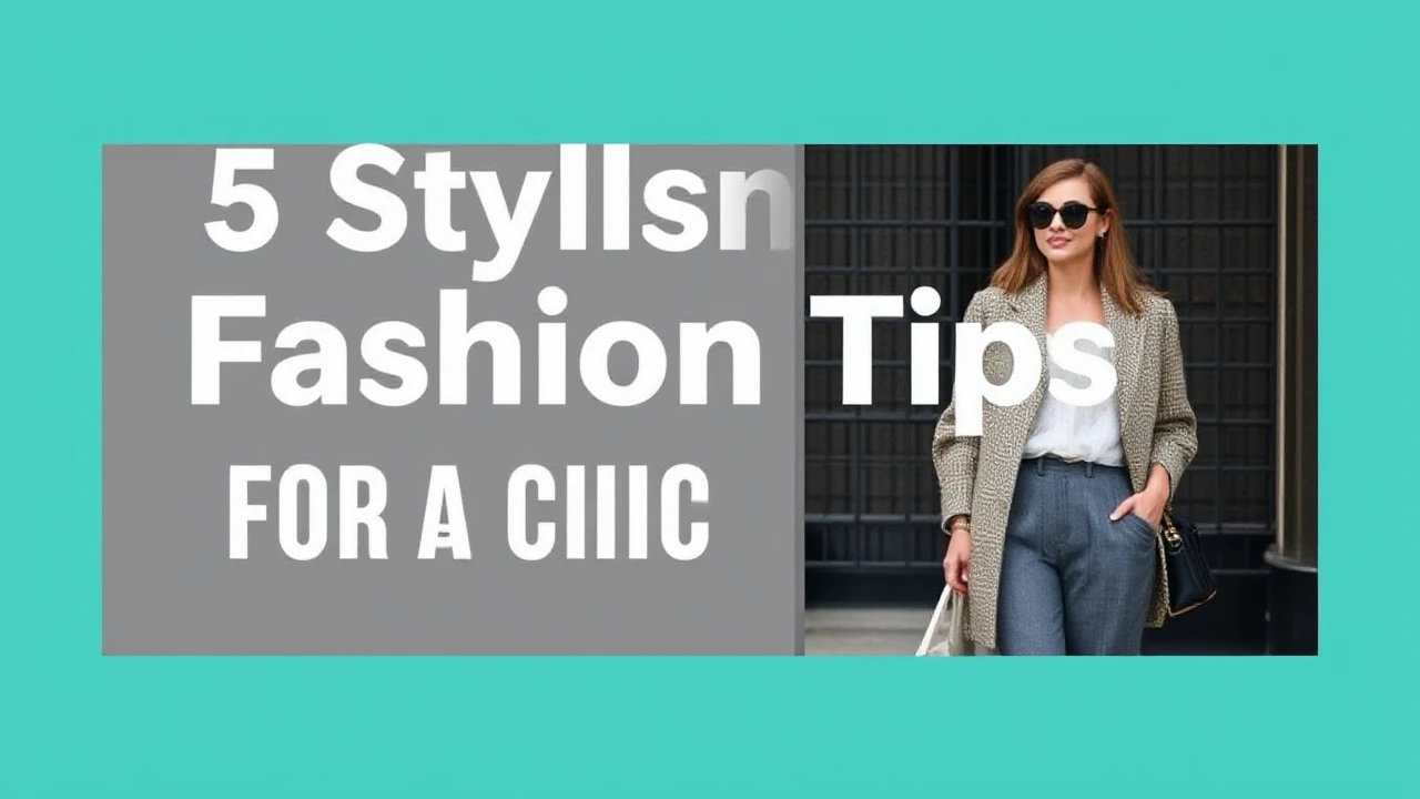 5 Stylish Fashion Tips for a Chic Lifestyle