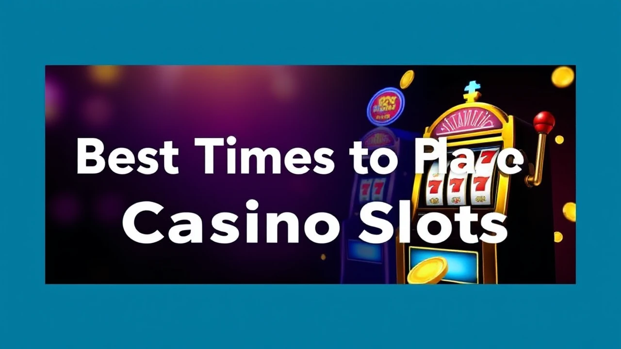 Get Lucky: Best Times to Play Casino Slots