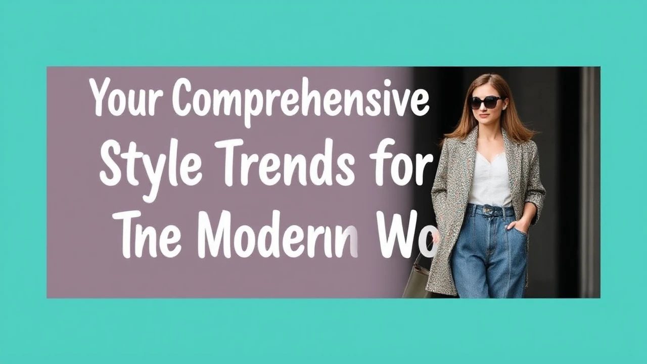 Your Comprehensive Handbook to Style Trends for the Modern Woman
