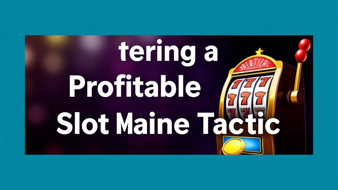 Mastering a Profitable Slot Machine Tactic