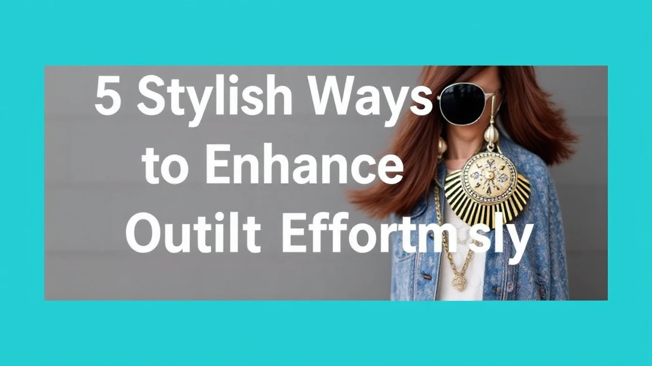 5 Stylish Ways to Enhance Your Outfit Effortlessly