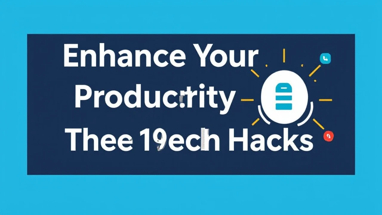 Enhance Your Productivity with These 10 Tech Hacks