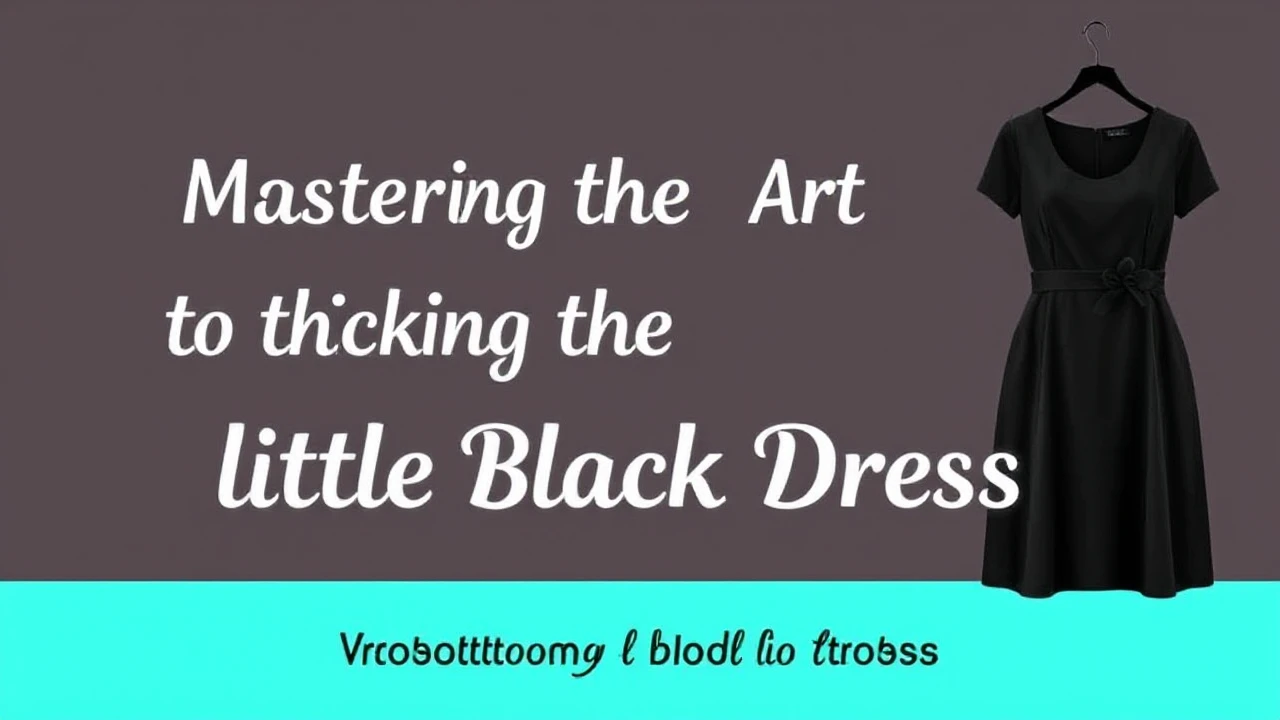 Mastering the Art of Picking the Ultimate Little Black Dress