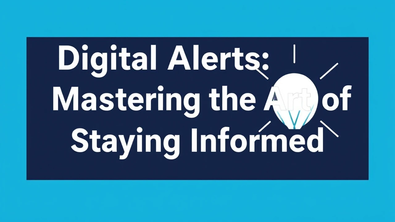 Digital Alerts: Mastering the Art of Staying Informed
