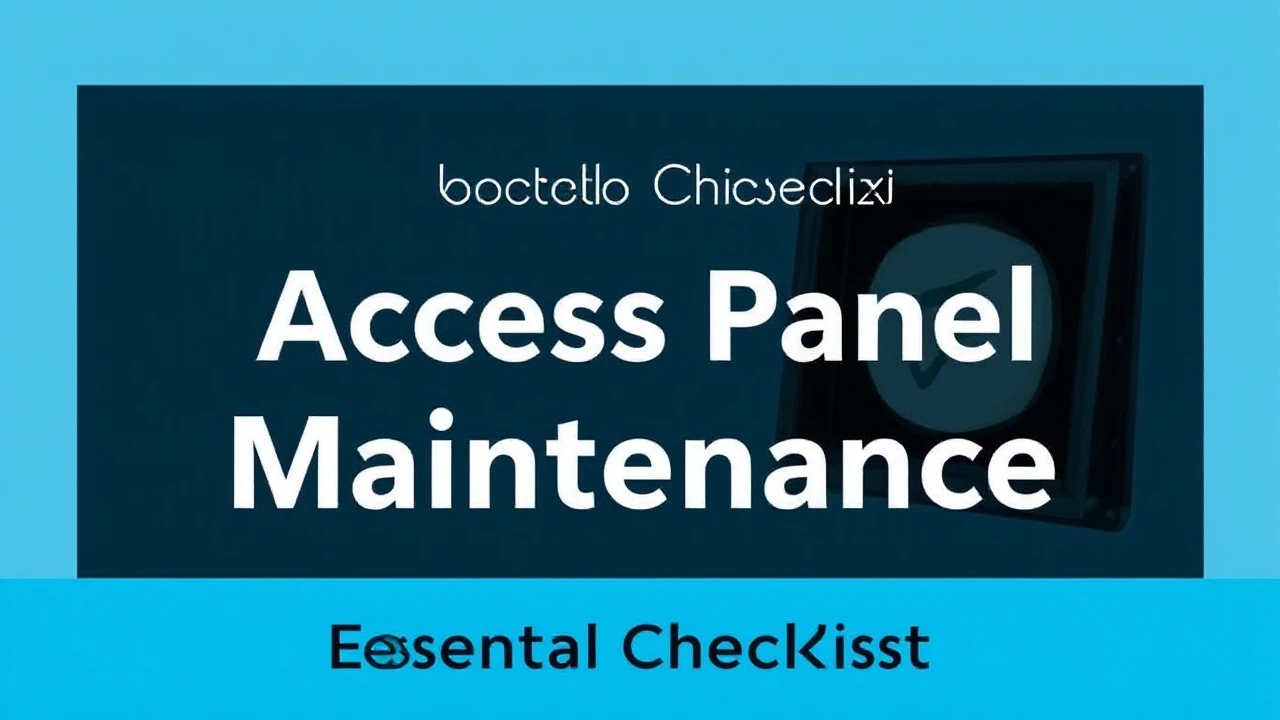 Essential Checklist for Access Panel Maintenance