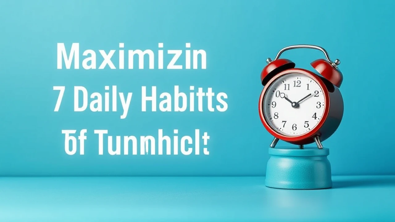 Maximizing Efficiency: 7 Daily Habits of Triumphant Individuals
