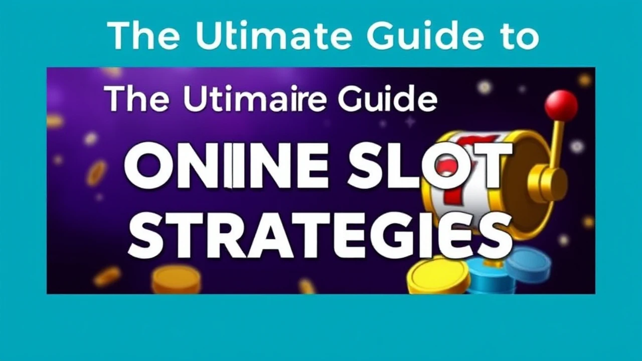 The Ultimate Guide to Online Slot Strategies