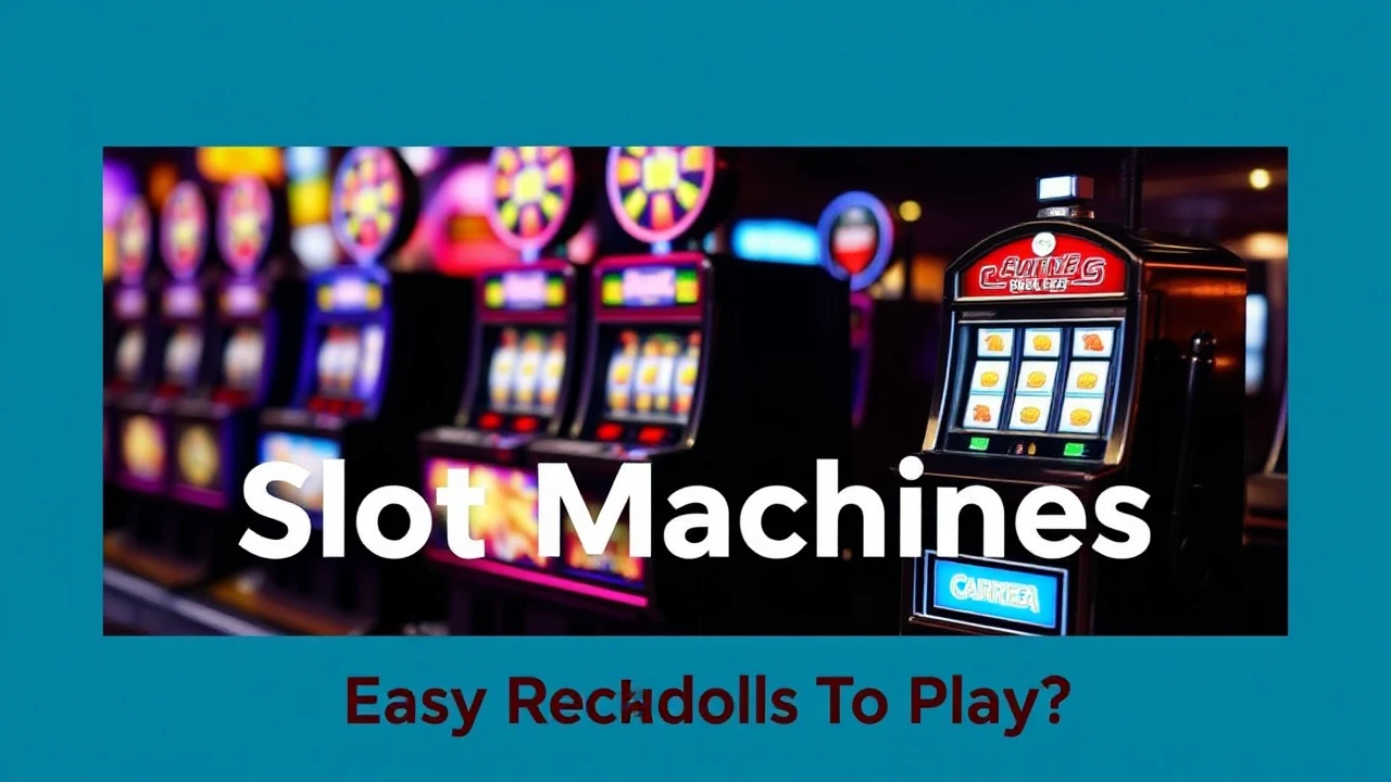 Slot Machines - Easy Methods To Play?