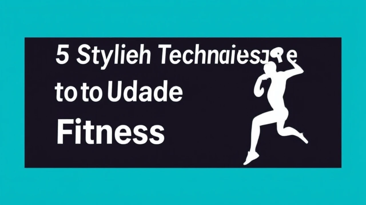 5 Stylish Techniques to Upgrade Your Fitness Lifestyle