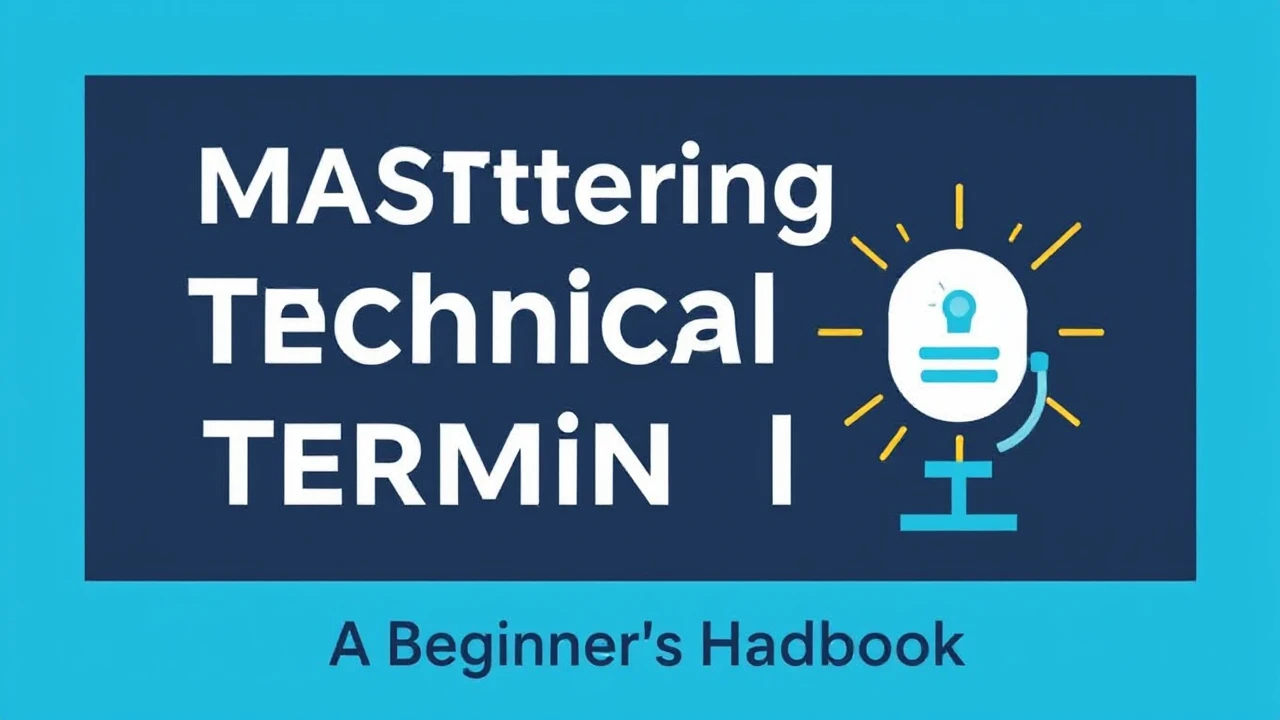 Mastering Technical Terminology: A Beginner's Handbook