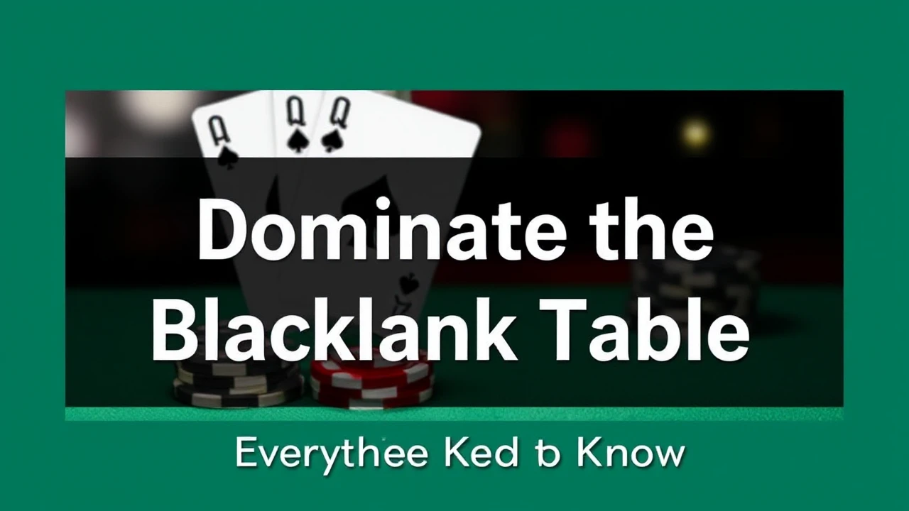 Dominate the Blackjack Table: Everything You Need to Know