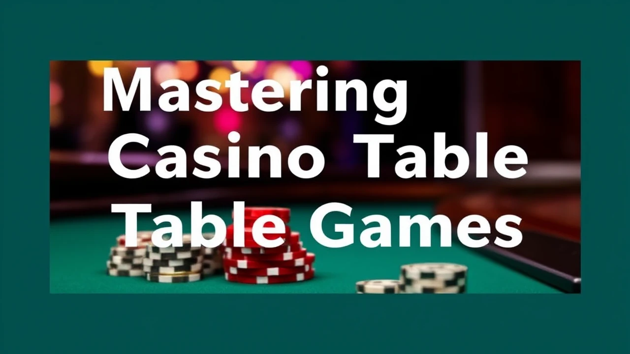 Mastering Casino Table Games: Strategies to Stay Ahead