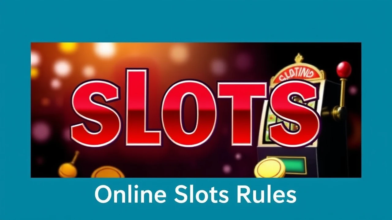 Online Slots Rules - There Are Absolutely Only Three