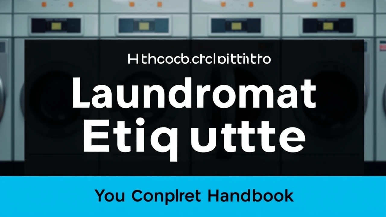 Your Complete Handbook to Laundromat Etiquette for Newcomers