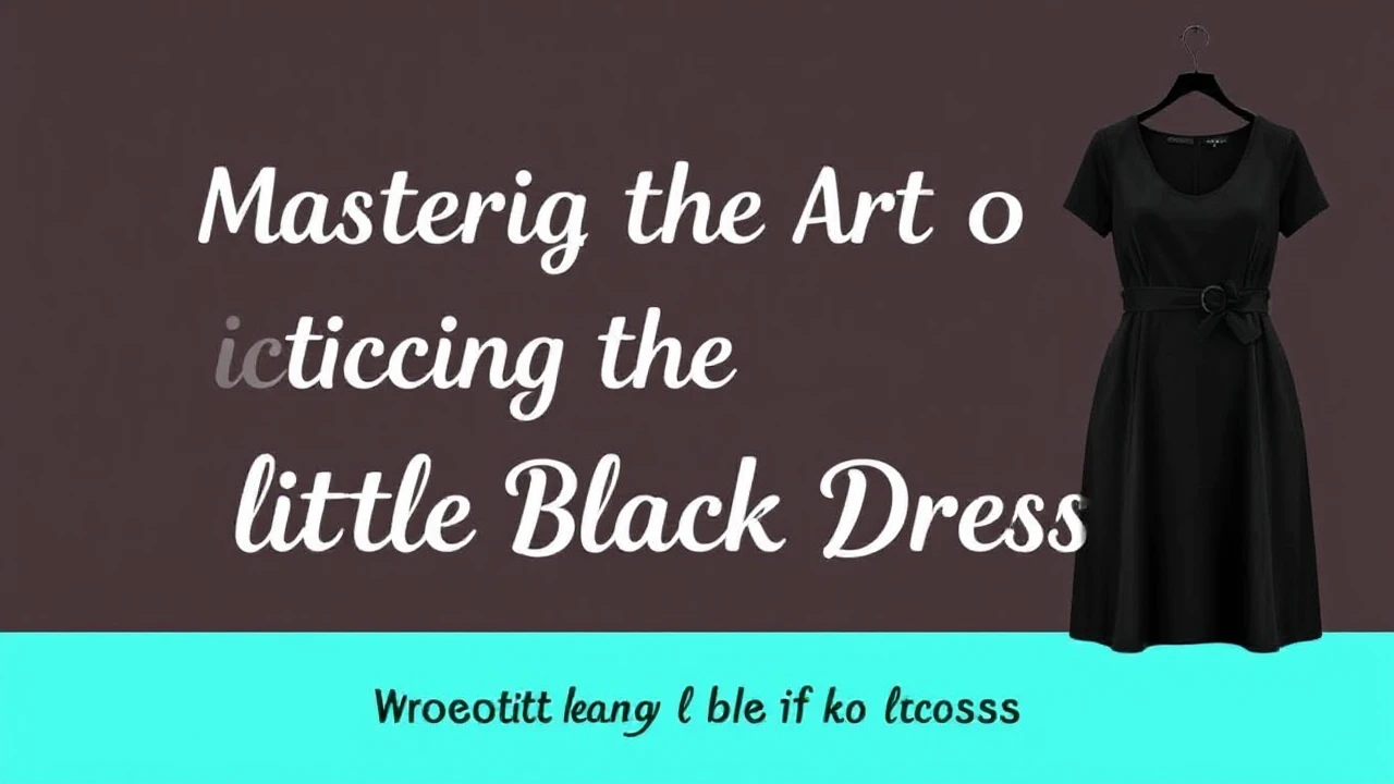 Mastering the Art of Picking the Ultimate Little Black Dress