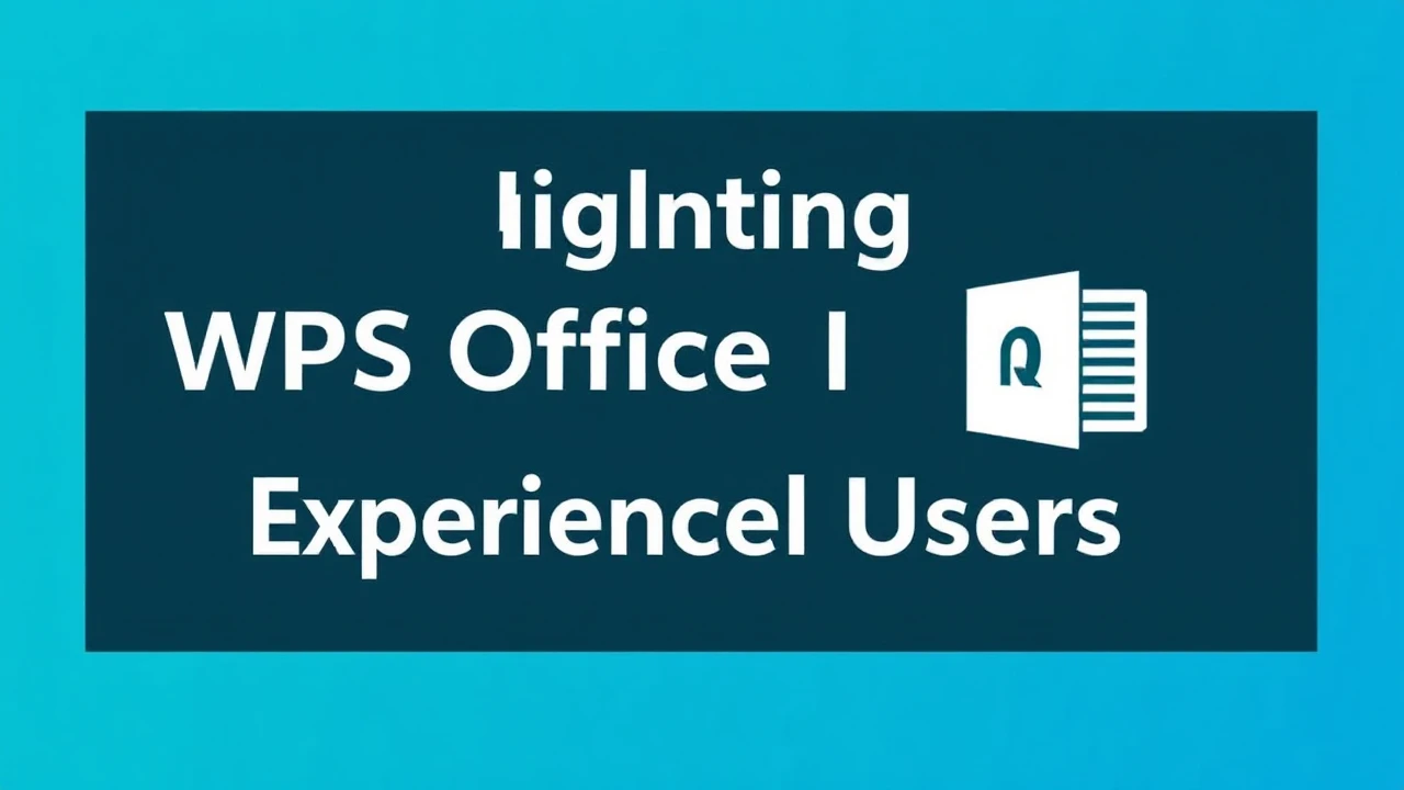 Highlighting WPS Office Programs's Expert Tools for Experienced Users