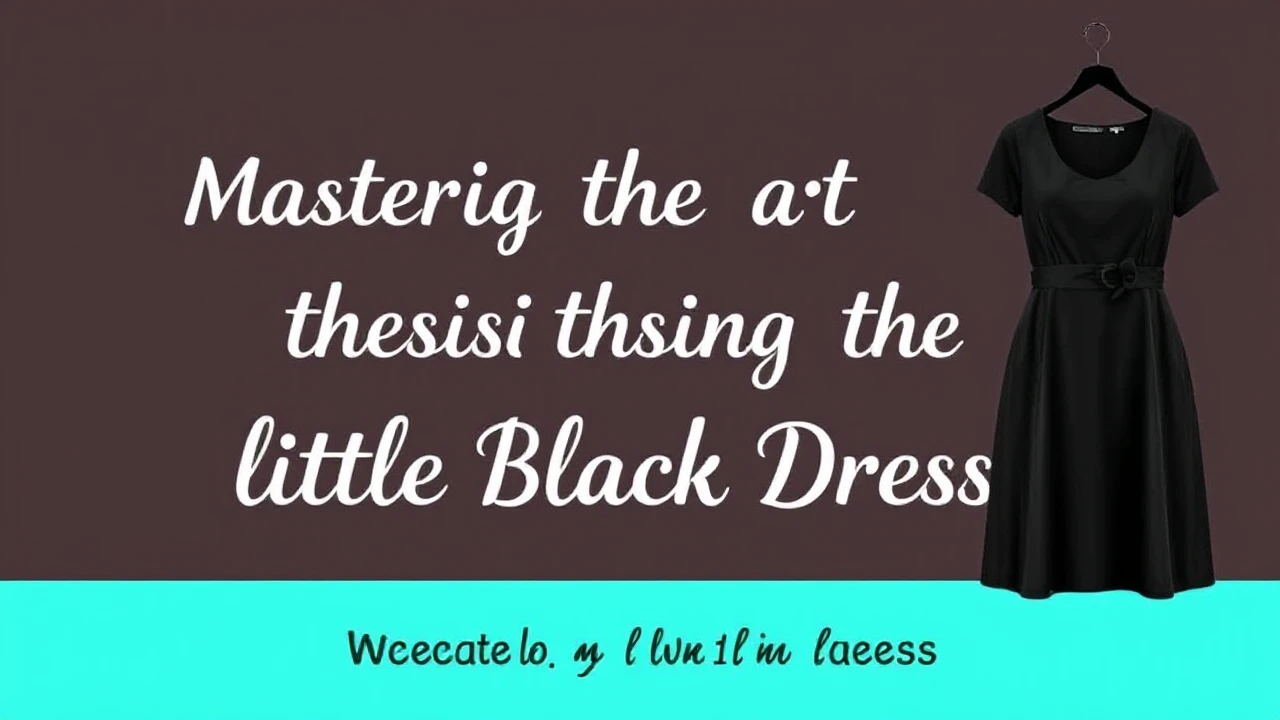 Mastering the Art of Choosing the Ultimate Little Black Dress