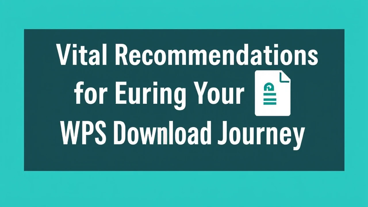 Vital Recommendations for Ensuring Your WPS Download Journey