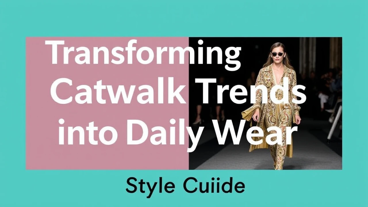 Transforming Catwalk Trends into Daily Wear: Style Guide