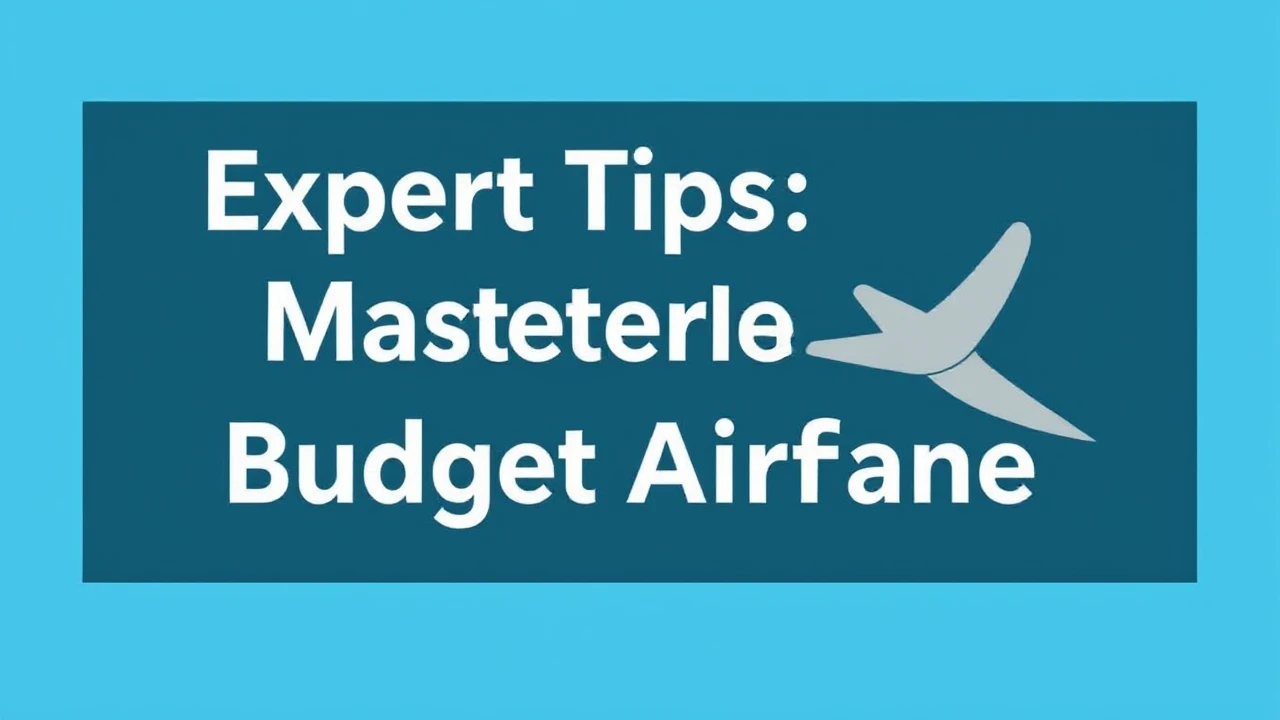 Expert Tips on Scoring Deals: Mastering Budget Airfare