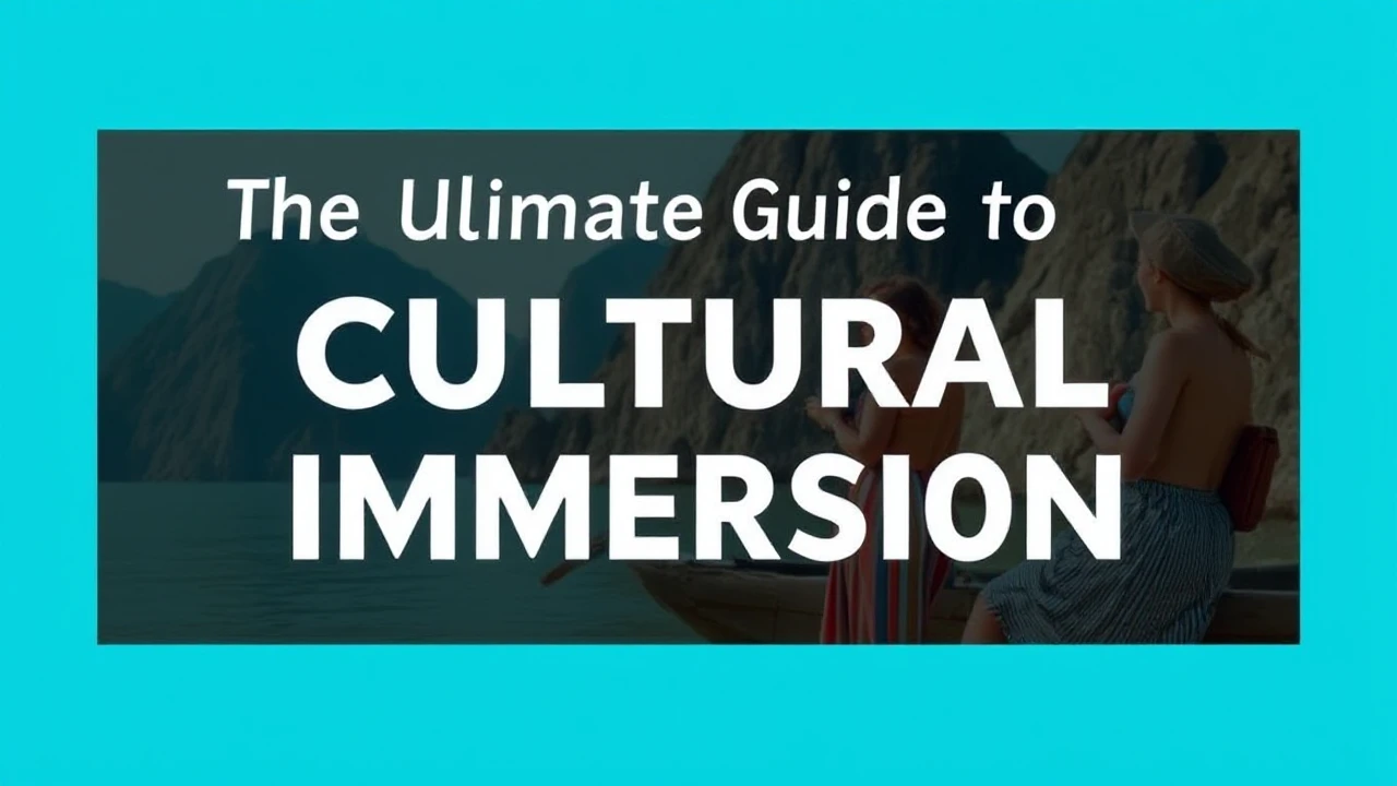 The Ultimate Guide to Cultural Immersion: Embracing Local Traditions While Traveling