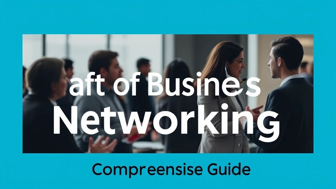 Mastering the Craft of Business Networking: A Comprehensive Guide