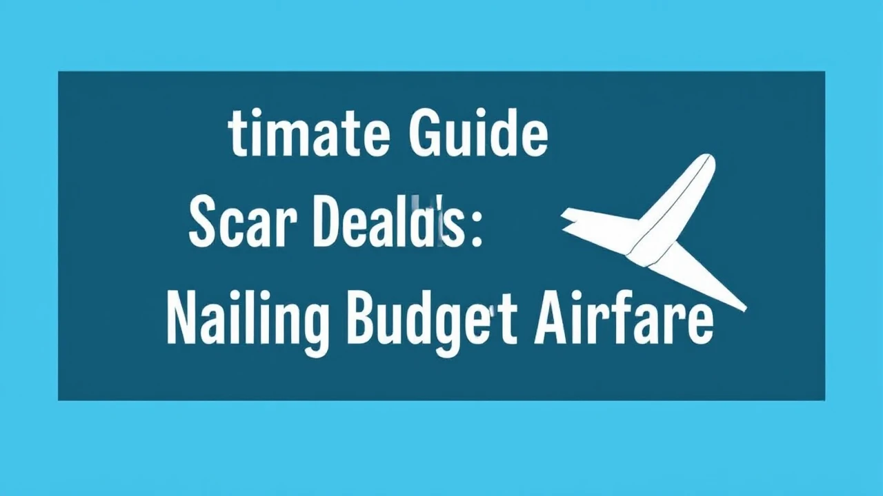 Ultimate Guide on Scoring Deals: Nailing Budget Airfare