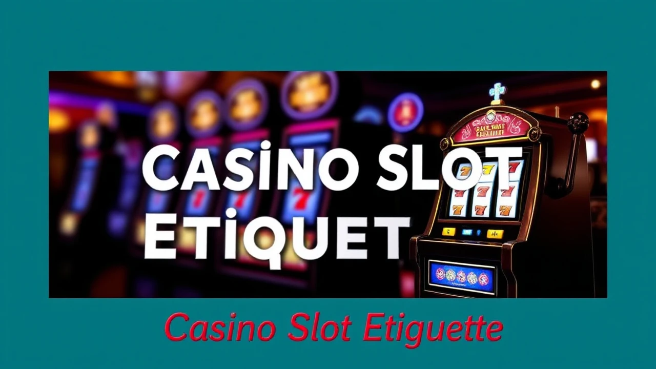 Mastering the Art of Casino Slot Etiquette