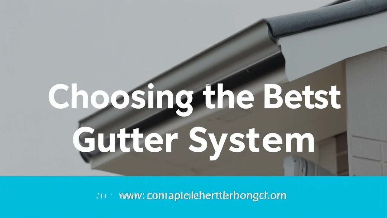 A Comprehensive Manual to Choosing the Best Gutter System for Your Home