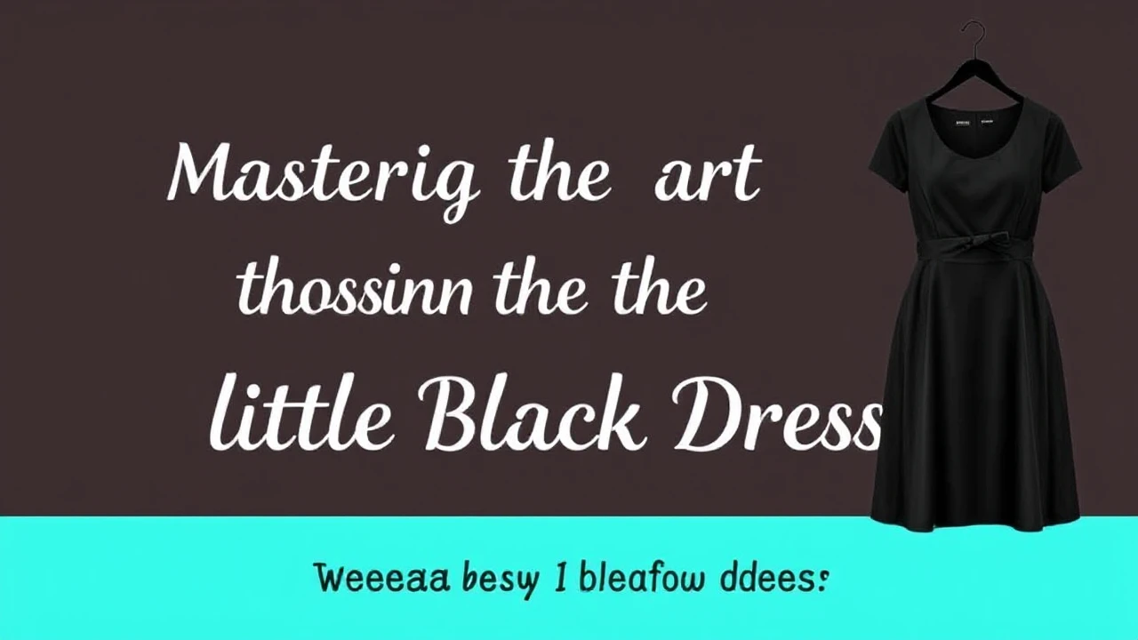 Mastering the Art of Choosing the Ultimate Little Black Dress
